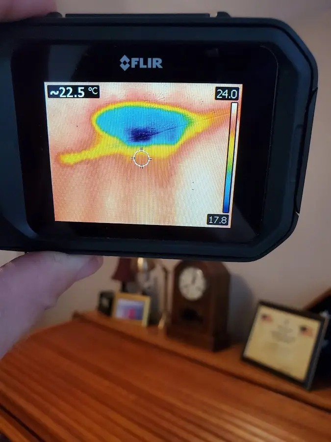 Thermal imaging inspection for water damage in East Milton