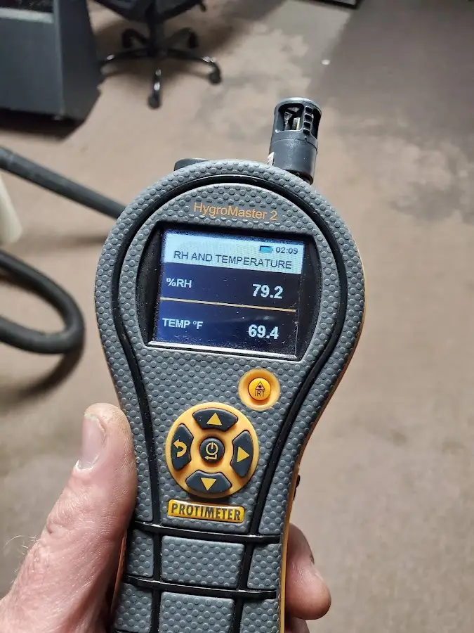 Moisture meter humidity assessment for Fire & Smoke Damage Restoration in East Milton