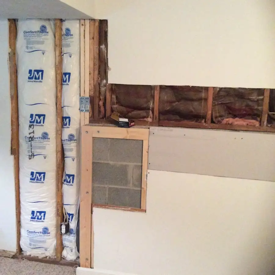 Wall insulation replacement during Odor Removal & Deodorization in East Milton